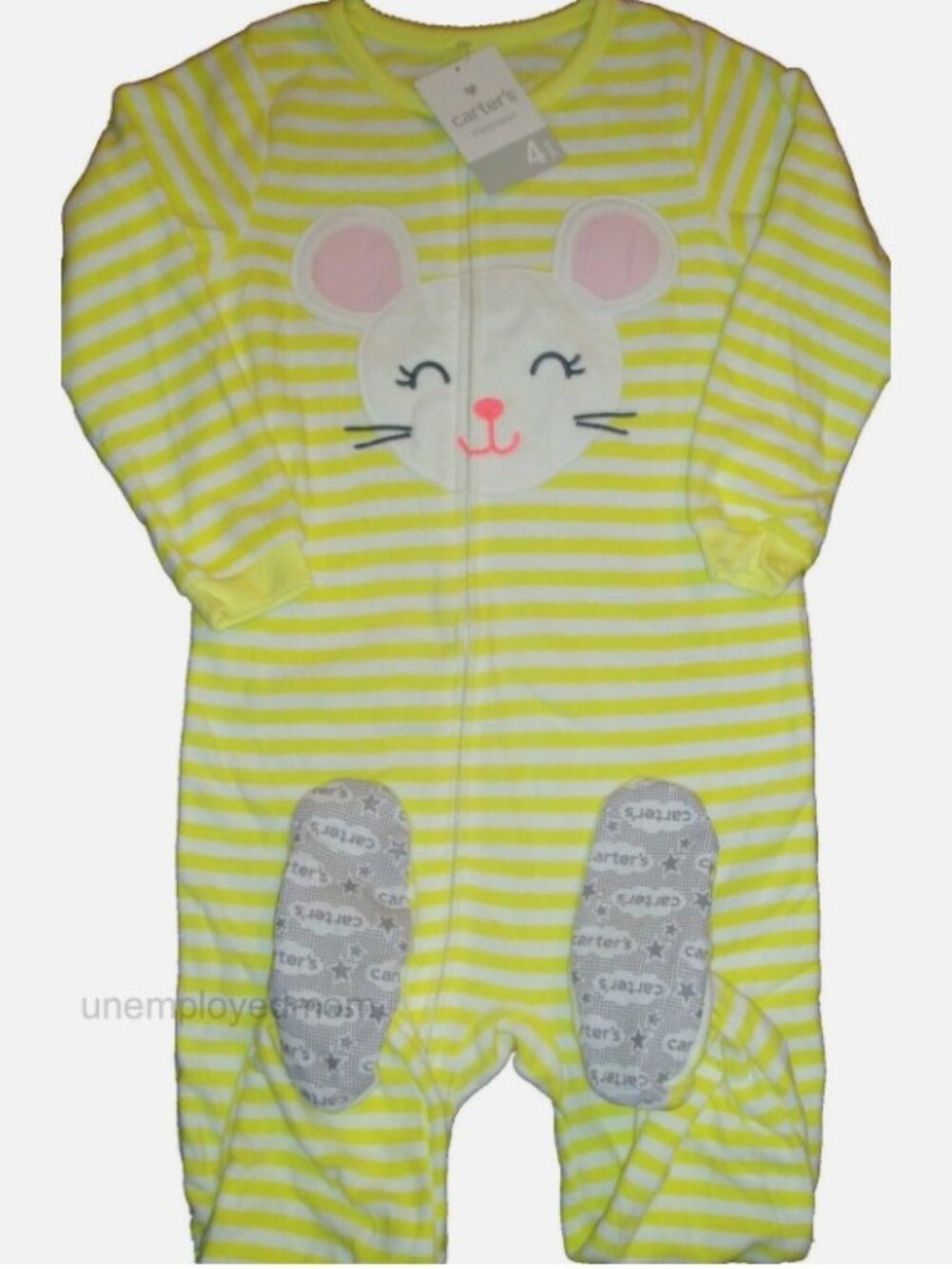 Footed Pajamas Sleeper Girls Warm Microfleece Blanket PJ Sleepwear Mouse